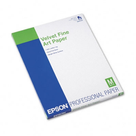 EPSON Velvet Fine Art Paper - 8.5in x 11in - S041636 | LexJet