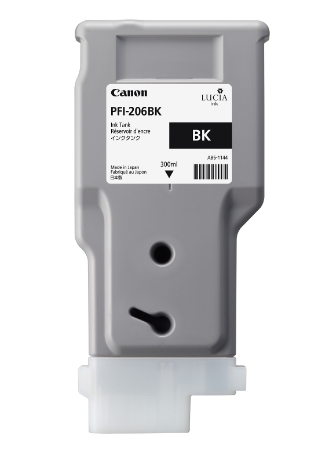 Canon PFI-206 Ink for imagePROGRAF iPF6400/6400S/6450 - Black (300 mL ...