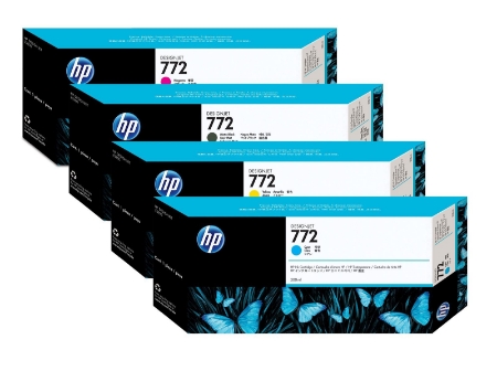 HP 772 Ink Cartridges for Designjet Z2100/3100/3200/5200/5400 (300 mL ...