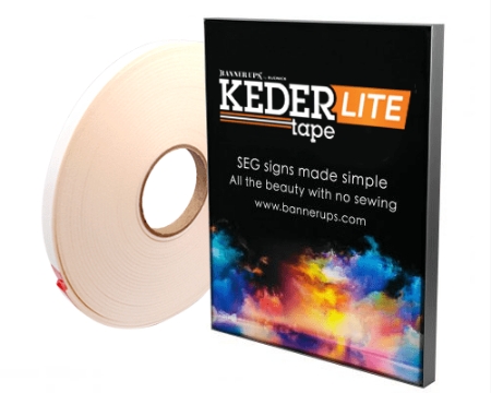 LexJet Adhesive Backed SEG Keder Tape Lite - 48ft (5-Rolls) - LJKTAPELT ...